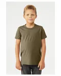 Bella + Canvas - T-shirt en jersey CVC pour les jeunes Heather Olive