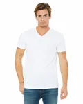 Bella + Canvas T-Shirt unisexe en jersey à manches courtes et col en V BLANC