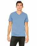 Bella + Canvas T-Shirt unisexe en jersey à manches courtes et col en V BLEU ACIER