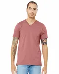 Bella + Canvas T-Shirt unisexe en jersey à manches courtes et col en V Mauve