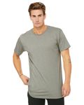 Bella + Canvas Men's Long Body Urban T-Shirt Heather Stone