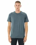 Bella + Canvas - T-shirt raglan CVC chiné pour hommes Heather Slate