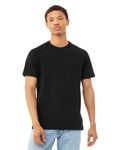 Bella + Canvas - T-shirt raglan CVC chiné pour hommes Mélange noir solide