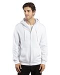 Threadfast Apparel Unisex Ultimate Fleece Full-Zip Hooded Sweatshirt WHITE