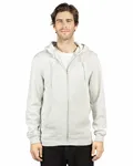 Threadfast Apparel Unisex Ultimate Fleece Full-Zip Hooded Sweatshirt Oatmeal Heather