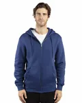 Threadfast Apparel Unisex Ultimate Fleece Full-Zip Hooded Sweatshirt Navy