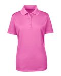 Polo femme CORE365 Origin Performance Piqu Charité rose