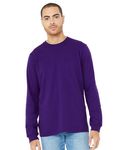 Bella + Canvas Unisex Jersey Langarm T-Shirt Team Lila