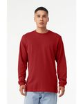 Bella + Canvas Unisex Jersey Langarm T-Shirt Segeltuch Rot