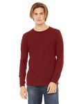 Bella + Canvas Unisex Jersey Langarm T-Shirt Kardinal