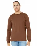 Bella + Canvas Unisex Jersey Langarm T-Shirt Kastanie
