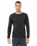 Bella + Canvas - Maglietta unisex in jersey CVC a maniche lunghe Erica grigia scura