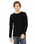 Bella + Canvas - Maglietta unisex in jersey CVC a maniche lunghe Erica nera