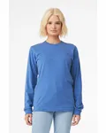 Bella + Canvas - Maglietta unisex in jersey CVC a maniche lunghe Hthr Colum Blu