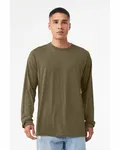Bella + Canvas - Maglietta unisex in jersey CVC a maniche lunghe Heather Olive