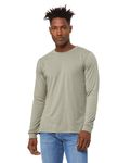 Bella + Canvas - Maglietta unisex in jersey CVC a maniche lunghe Heather Stone