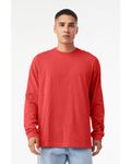 Bella + Canvas - Maglietta unisex in jersey CVC a maniche lunghe Rosso erica