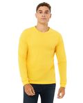 Bella + Canvas - Maglietta unisex in jersey CVC a maniche lunghe Oro Hthr Yllow