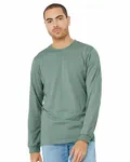Bella + Canvas - Maglietta unisex in jersey CVC a maniche lunghe Hthr blu polvere