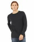 Bella + Canvas Unisex Jersey Langarm T-Shirt Dunkelgrau