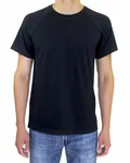 Threadfast Apparel Unisex Impact Raglan T-Shirt BLACK