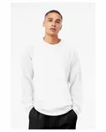 Bella + Canvas Sweatshirt unisexe à col roulé en polaire éponge Trbl blanc uni