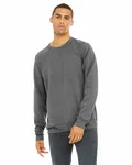 Bella + Canvas Sweatshirt unisexe à col roulé en polaire éponge Triblend gris