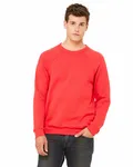 Bella + Canvas Sweatshirt unisexe à col roulé en polaire éponge ROUGE