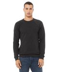 Bella + Canvas Sweatshirt unisexe à col roulé en polaire éponge Gris foncé chiné