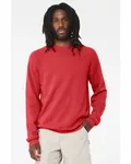 Bella + Canvas Sweatshirt unisexe à col roulé en polaire éponge Rouge bruyère