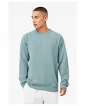 Bella + Canvas Sweatshirt unisexe à col roulé en polaire éponge Hthr Blue Lagoon