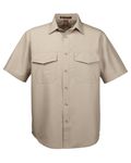Camicia Key West Performance Staff a maniche corte da uomo Harriton Cachi