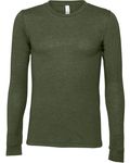 Bella + Canvas Unisex Jersey Langarm T-Shirt Militärgrün