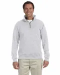 Jerzees Adult Super Sweats NuBlend Fleece Quarter-Zip Pullover Ash