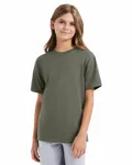 Hanes - t-shirt parfait pour les jeunes Vert Fatigue