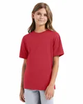 Hanes - t-shirt parfait pour les jeunes Rouge bruyère