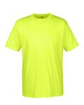 T-shirt UltraClub pour homme, performance sportive, frais et sec, en interlock Jaune vif
