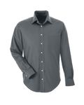 Devon & Jones Tall Crown Woven Collection sergé extensible solide pour hommes Graphite