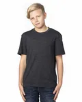 Maglietta Threadfast Apparel Youth Triblend Nero Triblend