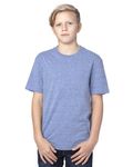 Maglietta Threadfast Apparel Youth Triblend Navy Triblend