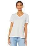 Bella + Canvas Ladies' Relaxed Jersey V-Neck T-Shirt VINTAGE WHITE