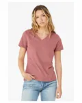 Bella + Canvas Ladies' Relaxed Jersey V-Neck T-Shirt Mauve