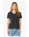 Bella + Canvas Ladies' Relaxed Jersey V-Neck T-Shirt Dark Grey