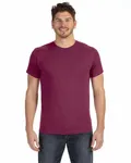 T-shirt en jersey fin de LAT pour hommes Bourgogne Vintage