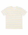 T-shirt en jersey fin de LAT pour hommes Rayure arc-en-ciel