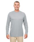Top a Maniche Lunghe Cool & Dry Performance da Uomo di UltraClub Grigio