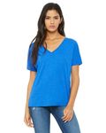 Bella + Canvas - t-shirt à col en V pour dames Tr Royal Triblnd