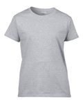 Gildan Damen T-Shirt aus Ultra-Baumwolle Sport Grau