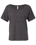 Bella + Canvas Ladies' Slouchy T-Shirt Asphalt Slub