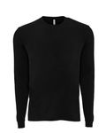 Next Level Apparel Unisex Langarm-Crew aus Veloursleder SCHWARZ
